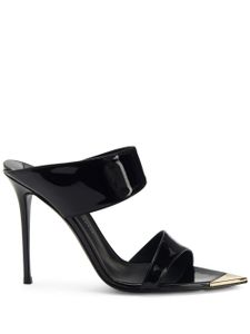 Giuseppe Zanotti mules Intriigo Allure à fini verni 90 mm - Noir