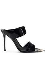 Giuseppe Zanotti mules Intriigo Allure à fini verni 90 mm - Noir - thumbnail