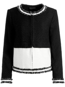 alice + olivia veste Kidman en tweed - Noir