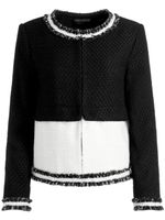 alice + olivia veste Kidman en tweed - Noir - thumbnail