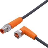 ifm Electronic EVC315 Verbindingskabel Aantal polen (sensoren): 4, 3 Stekker, recht, Bus, haaks 0.3 m 1 stuk(s)