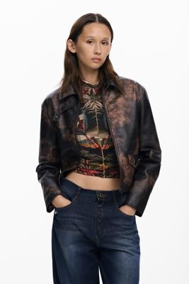 Tie-dye jas - BROWN - XL