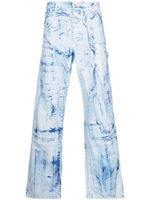 Heron Preston jean à effet usé - Bleu