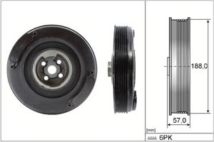 Riemschijf, krukas INA, u.a. für VW, Audi, Ford, Volvo