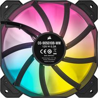 Corsair SP120 RGB ELITE Computer behuizing Ventilator 12 cm Zwart 1 stuk(s) - thumbnail