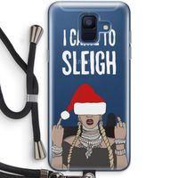 Came To Sleigh: Samsung Galaxy A6 (2018) Transparant Hoesje met koord