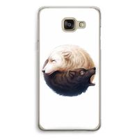 Yin Yang Wolves: Samsung Galaxy A5 (2016) Transparant Hoesje