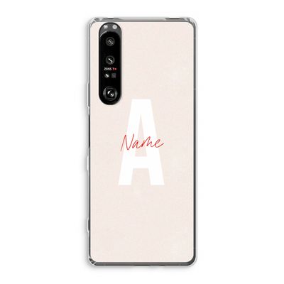 Strawberry Milkshake: Sony Xperia 1 III Transparant Hoesje