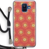 Zon: Samsung Galaxy A6 (2018) Transparant Hoesje met koord
