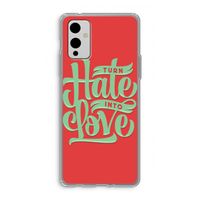 Turn hate into love: OnePlus 9 Transparant Hoesje