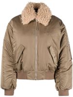 Filippa K veste bomber à manches drapées - Tons neutres