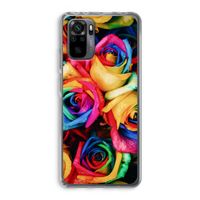 Neon bloemen: Xiaomi Redmi Note 10 Pro Transparant Hoesje Neon bloemen: Xiaomi Redmi Note 10 Pro Transparant Hoesje