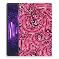 Lenovo Tab M10 Plus Tablethoes Swirl Pink