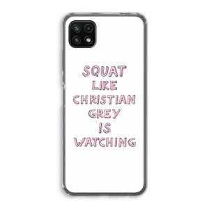 Christian Grey: Samsung Galaxy A22 5G Transparant Hoesje