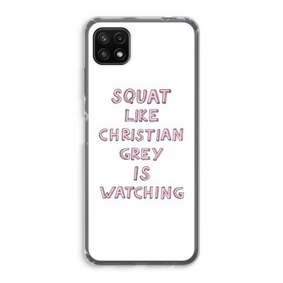 Christian Grey: Samsung Galaxy A22 5G Transparant Hoesje