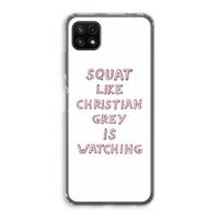 Christian Grey: Samsung Galaxy A22 5G Transparant Hoesje