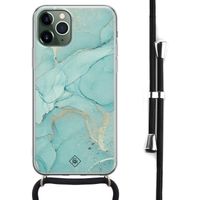 iPhone 11 Pro hoesje met koord - Crossbody - Touch of mint