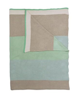 Pip Studio Pip Studio Blockstripe Throw - Light Green 130x170 cm