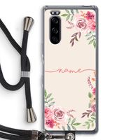 Rozen: Sony Xperia 5 Transparant Hoesje met koord
