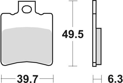 TRW Brake pad mcb 674 ec organic