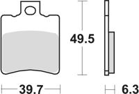 TRW Brake pad mcb 674 ec organic