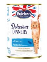 BUTCHER'S Delicious Dinners Stukjes met forel in gelei - nat kattenvoer - 400g