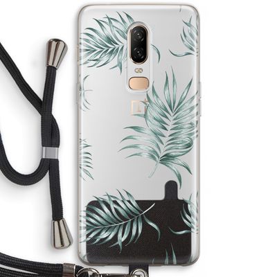 Simple leaves: OnePlus 6 Transparant Hoesje met koord