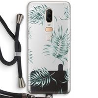 Simple leaves: OnePlus 6 Transparant Hoesje met koord