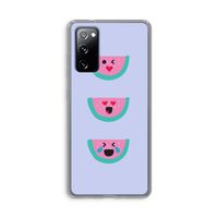 Smiley watermeloen: Samsung Galaxy S20 FE / S20 FE 5G Transparant Hoesje