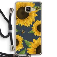 Sunflower and bees: Samsung Galaxy A5 (2016) Transparant Hoesje met koord
