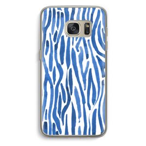 Blauwe nerven: Samsung Galaxy S7 Transparant Hoesje