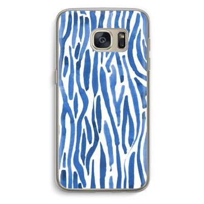 Blauwe nerven: Samsung Galaxy S7 Transparant Hoesje