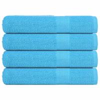 VidaXL Handdoeken 4 st 360 g/m² 100x200 cm 100% katoen turquoise