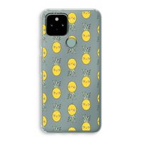 Ananas: Google Pixel 5 Transparant Hoesje
