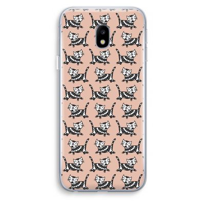 Zwarte poes: Samsung Galaxy J3 (2017) Transparant Hoesje
