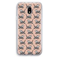 Zwarte poes: Samsung Galaxy J3 (2017) Transparant Hoesje