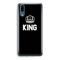 King zwart: Huawei P20 Transparant Hoesje