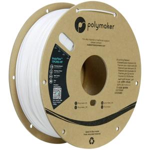 Polymaker PD03002 TPU95-HF Filament TPU, Flexibel filament Flexibel, Highspeed filament, UV-bestendig 1.75 mm 1000 g Wit PolyFlex™ 1 stuk(s)