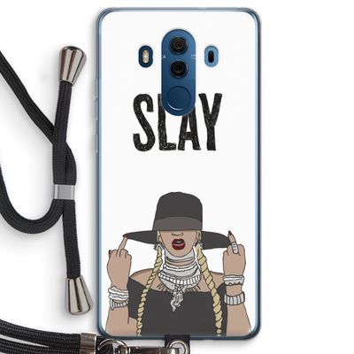 Slay All Day: Huawei Mate 10 Pro Transparant Hoesje met koord