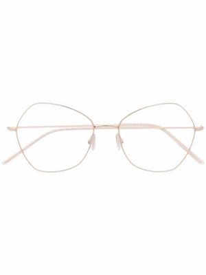 BOSS lunettes de vue à monture géométrique - Or