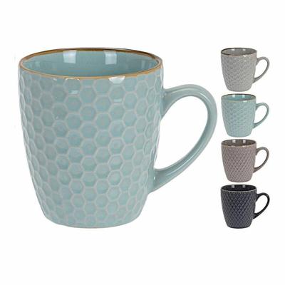 Kopp Excellent Houseware Keramiek 200 ml Geometrisch 4 Onderdelen