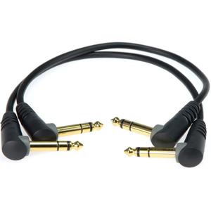 Klotz AB-JJA0030 2x patchkabel stereo 6.35 mm haaks 30 centimeter