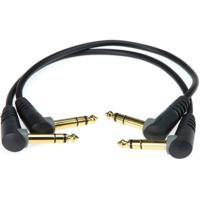 Klotz AB-JJA0030 2x patchkabel stereo 6.35 mm haaks 30 centimeter - thumbnail