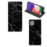 Samsung Galaxy A22 5G | Standcase | Marmer Zwart - Origineel Cadeau Vader