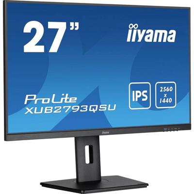 Iiyama ProLite XUB2793QSU-B7 LED-monitor Energielabel E (A - G) 68.6 cm (27 inch) 2560 x 1440 Pixel 16:9 1 ms HDMI, DisplayPort, Hoofdtelefoon (3.5 mm