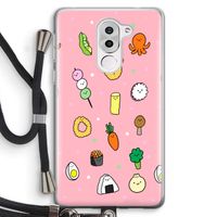 Happy bento friends: Honor 6X Transparant Hoesje met koord