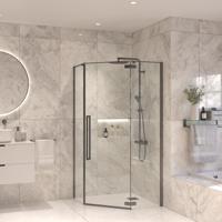 Vijfhoekige Douchecabine Sanivo Vigo 90x90x200 cm Gunmetal