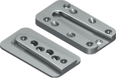 GB Sherpa L blinde houtverbinding 150x80x18 100x180 aluminium | 4 stuks - GB09125261
