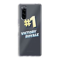 Victory Royale: Sony Xperia 5 Transparant Hoesje