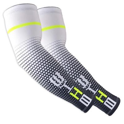 1 paar cool mannen Fietsen Running fiets UV zon bescherming manchet dekking beschermende arm mouw fiets sport arm warmers mouwen XXL (wit)
